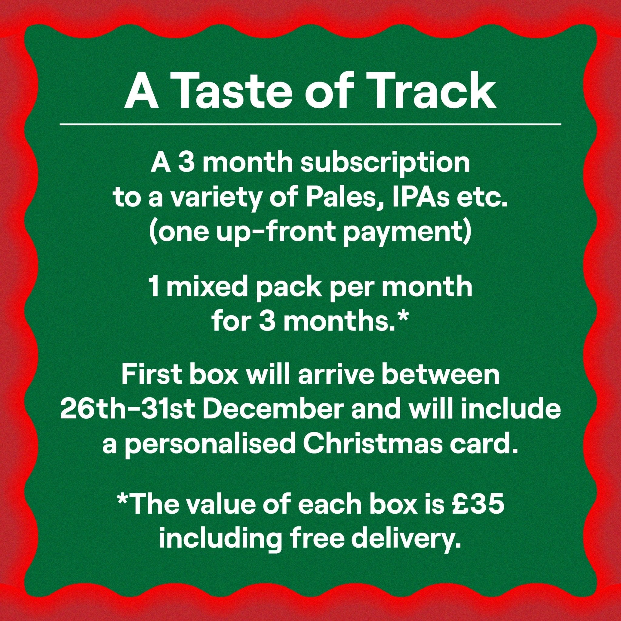 A Taste Of Track | 3 x Monthly Subscription Box - Track Brewing Company Limited