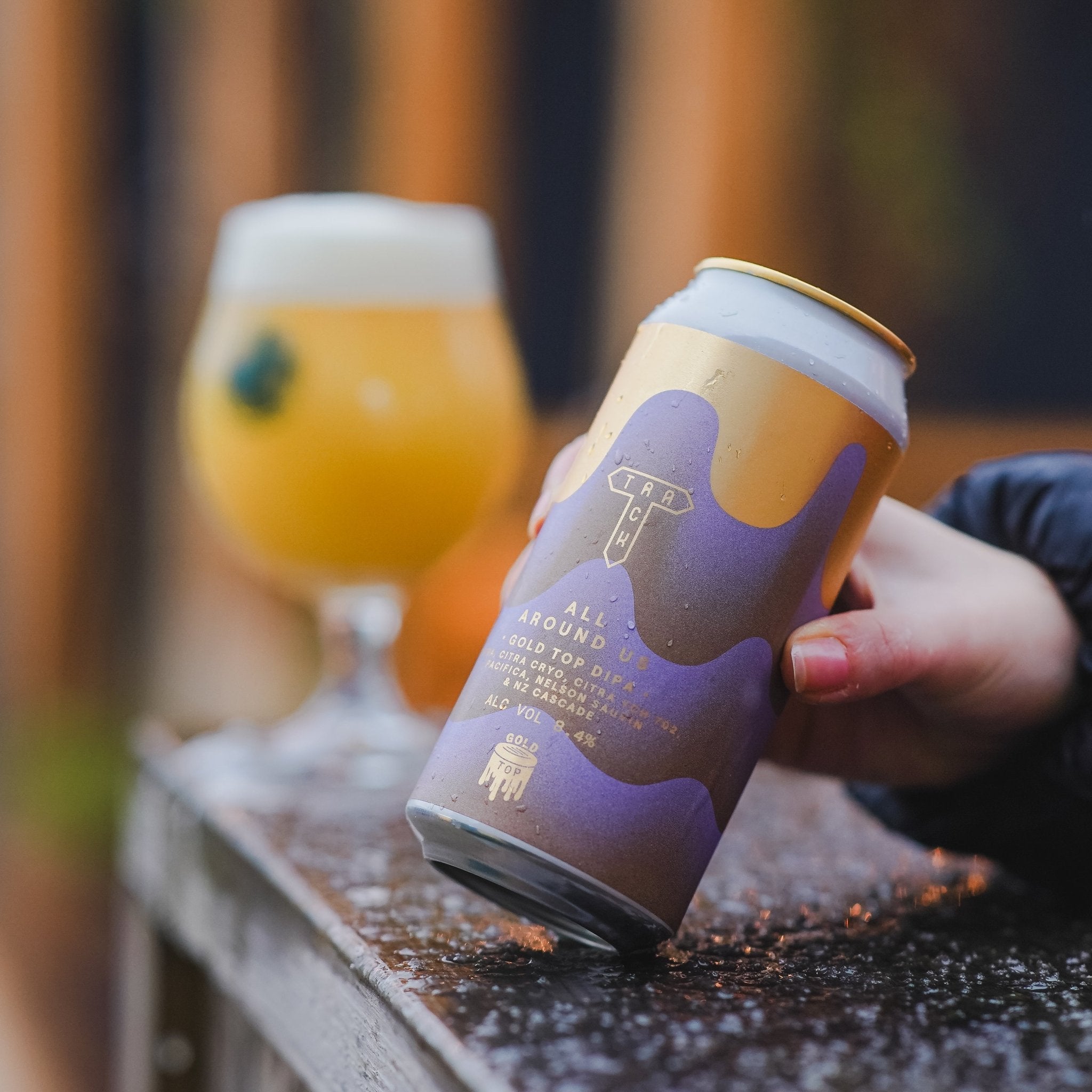 All Around Us | Gold Top DIPA w/Citra, Citra 702, Citra Cryo, Pacifica, Nelson Sauvin & NZ Cascade | 8.4% - Track Brewing Company Limited