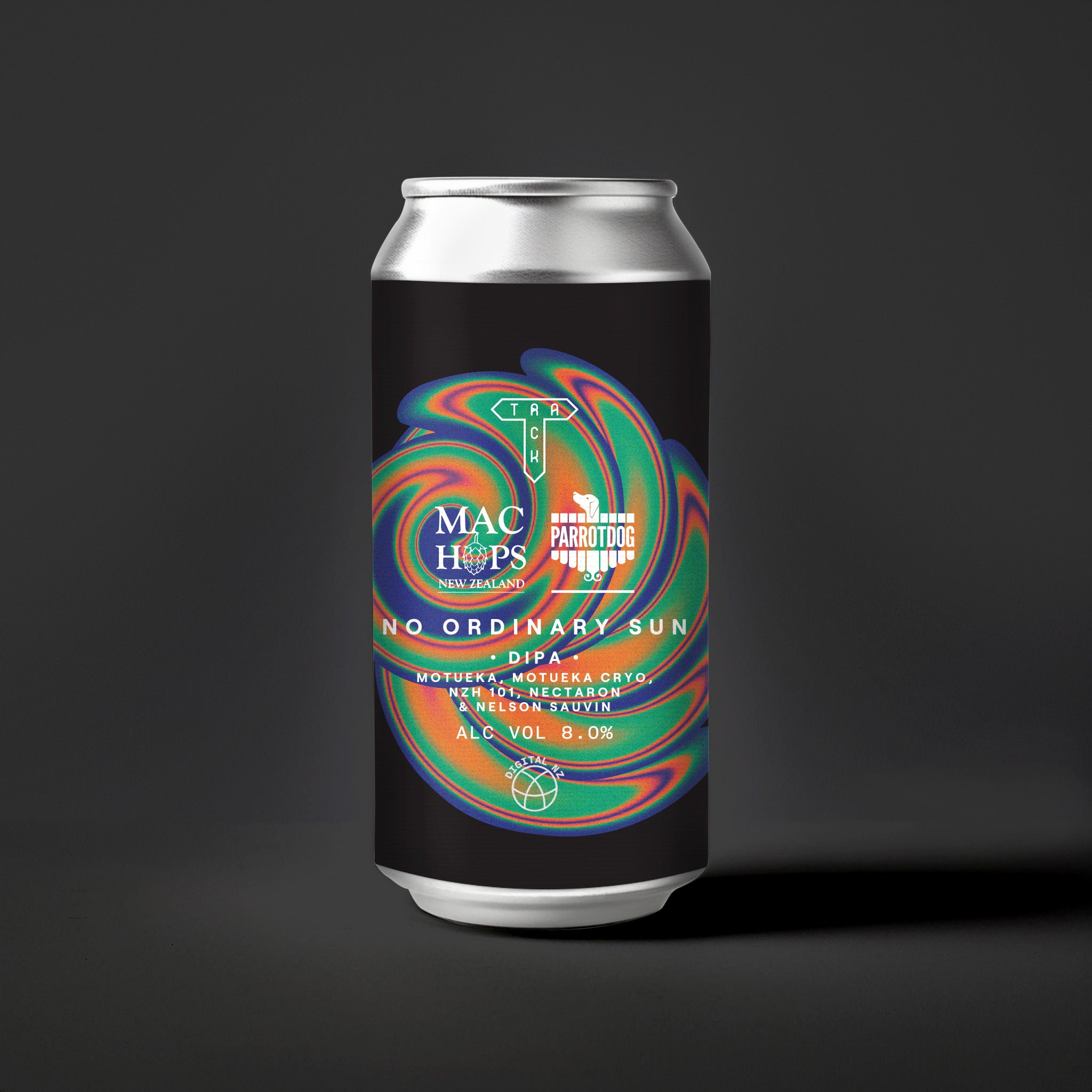 No Ordinary Sun w/ Mac Hops x Parrotdog | DIPA w/ Motueka, Motueka Cryo, NZH 101, Nectaron & Nelson Sauvin | 8.0% - Track Brewing Company Limited