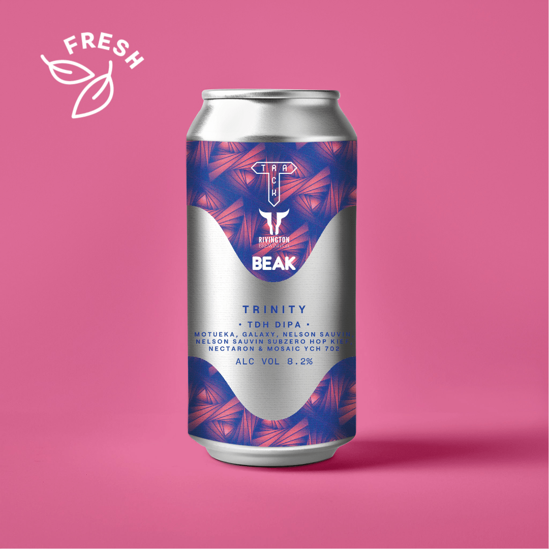 Trinity (Triangles Part III) w/ Rivington & Beak | TDH DIPA w/ Motueka, Galaxy, Nelson Sauvin, Nelson Sauvin Subzero Hop Kief, Nectaron & Mosaic YCH 702 | 8.2% | 440ml - Track Brewing Company Limited